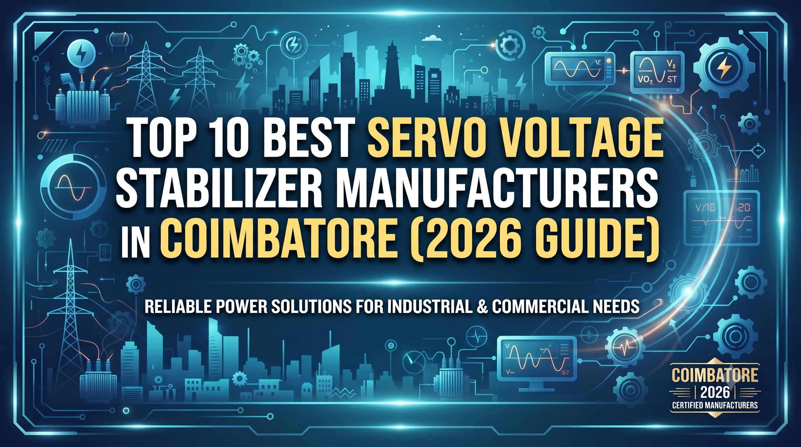 Top 10 Best Servo Voltage Stabilizer Manufacturers in Coimbatore 2026 Guide